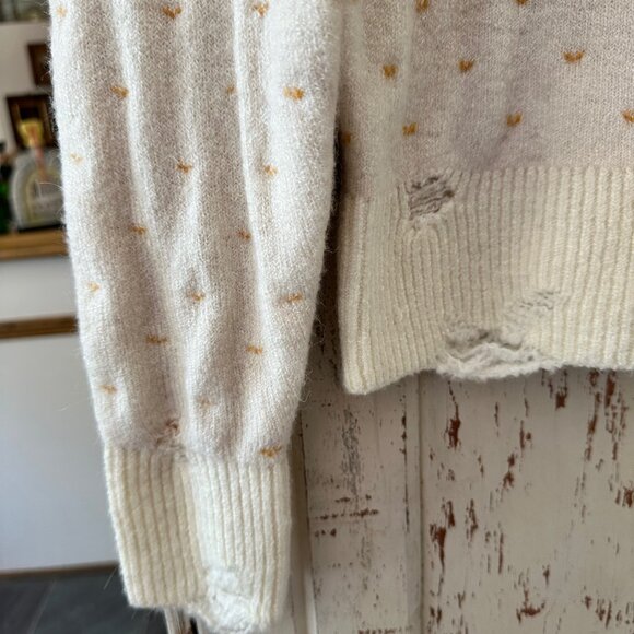 WILDFOX ROSE FAIR ISLE DISTRESSED SWEATER - Picture 9 of 9